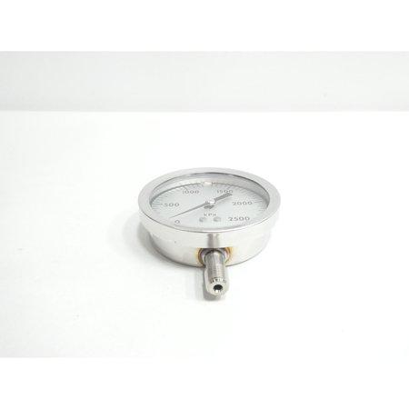 ASHCROFT 3-1/2IN 1/4IN 0-2500KPA NPT PRESSURE GAUGE 35-1009SW-02L 0/2500KPA